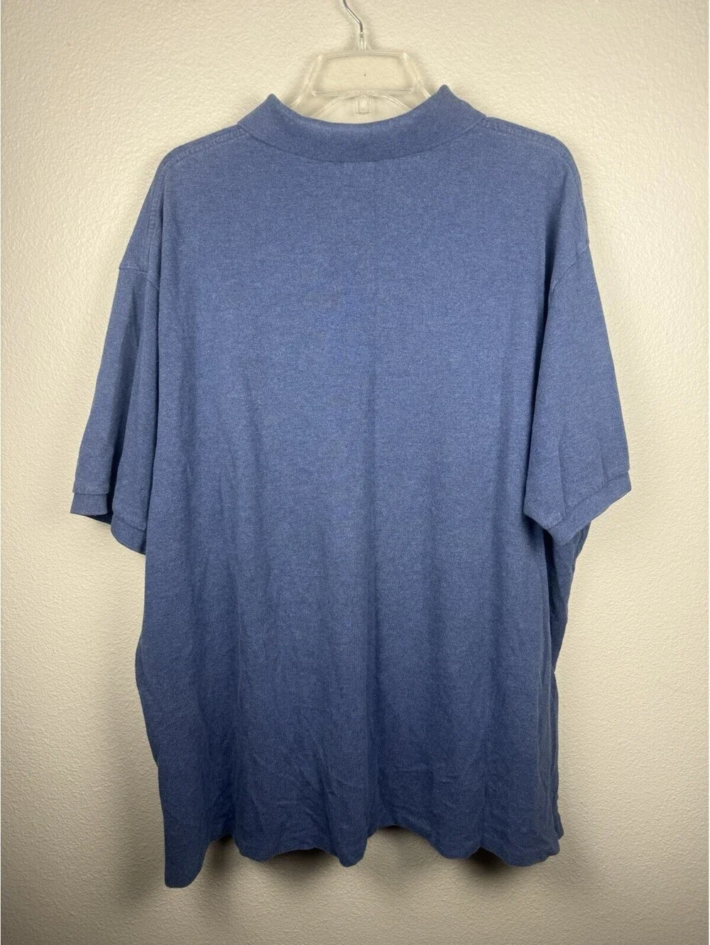Polo Ralph Lauren Mens 3XB Big Blue Soft Knit Cotton Polo Shirt Yellow Pony